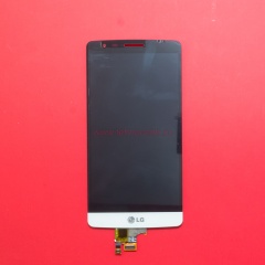 Дисплей в сборе с тачскрином для LG G3S D722 белый без рамки