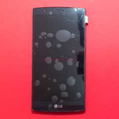 Дисплей в сборе с тачскрином для LG G4 H818 черный с рамкой