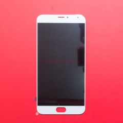 Дисплей в сборе с тачскрином для Meizu MX5 белый