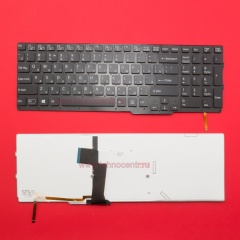 Клавиатура для ноутбука Sony Vaio SVS15 черная с подсветкой