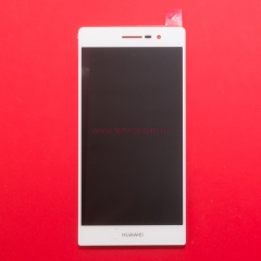 Дисплей в сборе с тачскрином для Huawei Ascend P7 белый