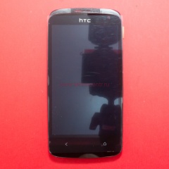 Дисплей в сборе с тачскрином для HTC Desire 500, 500 Dual черный с рамкой