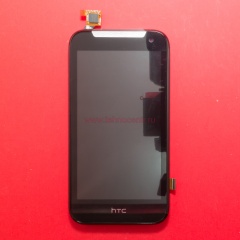 Дисплей в сборе с тачскрином для HTC Desire 310, 310 Dual черный с рамкой