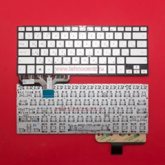 Клавиатура для ноутбука Asus UX301, UX301L, UX301LA серебристая