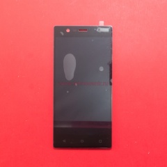 Дисплей в сборе с тачскрином для Nokia 3 черный