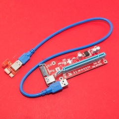 Райзер PCI-E SATA ver008S фото 1