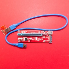 Райзер PCI-E SATA ver008S фото 2