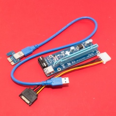 Райзер PCI-E Molex ver009S фото 1