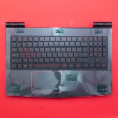 Клавиатура для ноутбука Lenovo Legion Y520-15IKBN черная c черным топкейсом