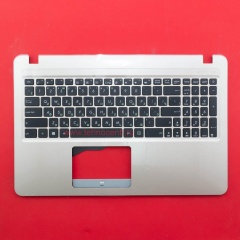 Клавиатура для ноутбука Asus X540LA черная c золотым топкейсом