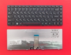 Клавиатура для ноутбука Lenovo IdeaPad Y480 черная с рамкой