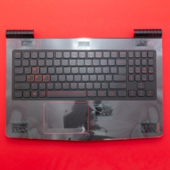 Клавиатура для ноутбука Lenovo Y520-15IKBN черная c черным топкейсом (английская)