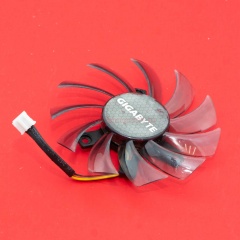Вентилятор для видеокарты Gigabyte HD5870, GTX470, GTX580 (3 Pin)