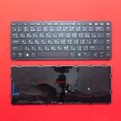 Клавиатура для ноутбука HP 750, 840 G1, 850 G1 черная с черной рамкой без стика