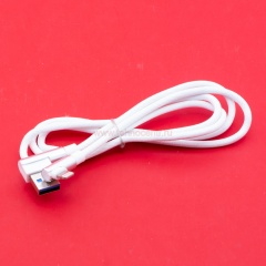 Кабель USB A - Lightning 8-pin 2A (F123) белый плетеный фото 1