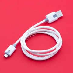 Кабель USB A - microUSB 2A (F96) белый фото 2