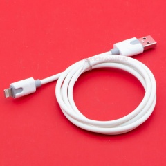 Кабель USB A - Lightning 8-pin 2A (F96) белый фото 2