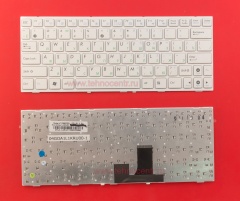 Клавиатура для ноутбука Asus Eee PC 1005HA, 1005P, 1008HA белая с рамкой