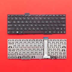Клавиатура для ноутбука Asus T100, T100TA черная без рамки (шлейф 9 см)