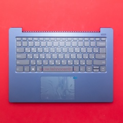 Клавиатура для ноутбука Lenovo 330S-14IKB серая с синим топкейсом