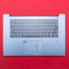 Клавиатура для ноутбука Lenovo IdeaPad 530S-15IKB серая с голубым топкейсом
