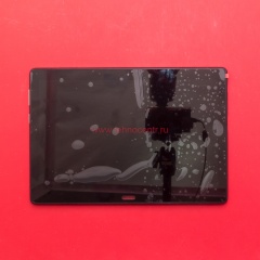 Дисплей в сборе с тачскрином для Lenovo Tab P10 TB-X705L 10" черный с рамкой