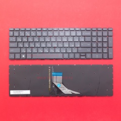 Клавиатура для ноутбука HP 17-CA, 255 G7 черная матовая, без рамки, с подсветкой
