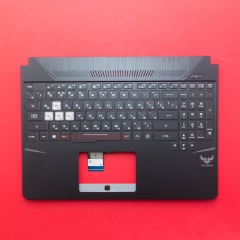 Клавиатура для ноутбука Asus FX505DT, FX505DT-1A черная c черным топкейсом