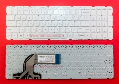 Клавиатура для ноутбука HP 15-e, 15-g, 15-n белая без рамки