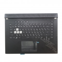 Клавиатура для ноутбука Asus ROG Strix G512LW, G512LU черная с черным топкейсом, с подсветкой