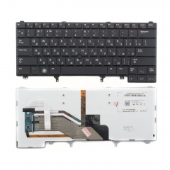 Клавиатура для ноутбука Dell E6420 черная со стиком, с подсветкой