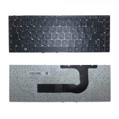 Клавиатура для ноутбука Samsung Q430, P330 черная с белым, без рамки