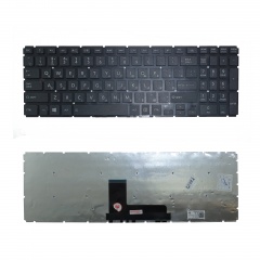 Клавиатура для ноутбука Toshiba L50-B черная без рамки, плоский Enter