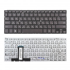 Клавиатура для ноутбука Asus UX31A, U38D черная без рамки, под подсветку