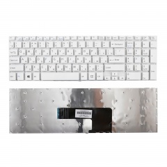 Клавиатура для ноутбука Sony SVF15 белая без рамки