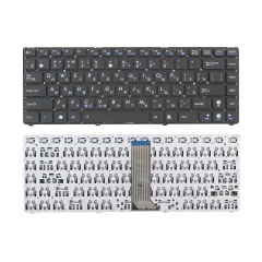 Клавиатура для ноутбука Asus U20, UL20, 1215B черная без рамки