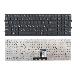 Клавиатура для ноутбука Sony VPC-EC черная без рамки