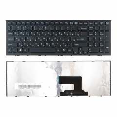 Клавиатура для ноутбука Sony Vaio VPC-EE черная с рамкой