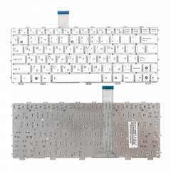 Клавиатура для ноутбука Asus Eee PC 1011, 1015 белая без рамки, версия 1