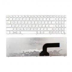 Клавиатура для ноутбука Asus A52, G51, K52 белая с рамкой
