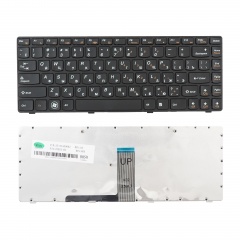 Клавиатура для ноутбука Lenovo B470, G470, V470 черная с рамкой