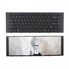 Клавиатура для ноутбука Sony VPC-EG, VPC-EK черная с рамкой