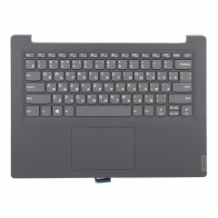 Клавиатура для ноутбука Lenovo V14-IIL серая с серым топкейсом