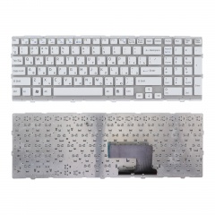 Клавиатура для ноутбука Sony VPC-EE белая без рамки