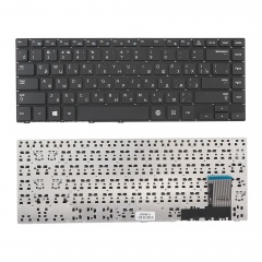 Клавиатура для ноутбука Samsung NP370R4E, NP450R4E черная без рамки