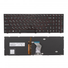 Клавиатура для ноутбука Lenovo Y500, Y500N черная с подсветкой