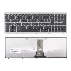 Клавиатура для ноутбука Lenovo G500S, S510, Z510 черная с серой рамкой