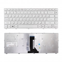Клавиатура для ноутбука Gateway ID47H серебристая с рамкой