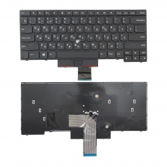 Клавиатура для ноутбука Lenovo Edge E330, S430 черная с рамкой, без стика