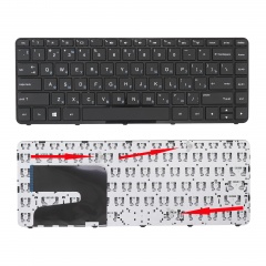 Клавиатура для ноутбука HP Pavilion 14-E, 14-F черная с рамкой